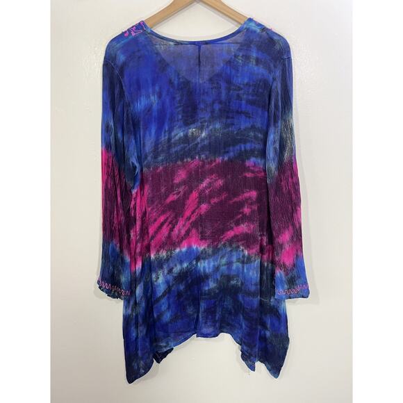 Bohemian Witchy Goblincore Top XL Hippie Festival Gypsy Renaissance Earthy - Picture 2 of 9